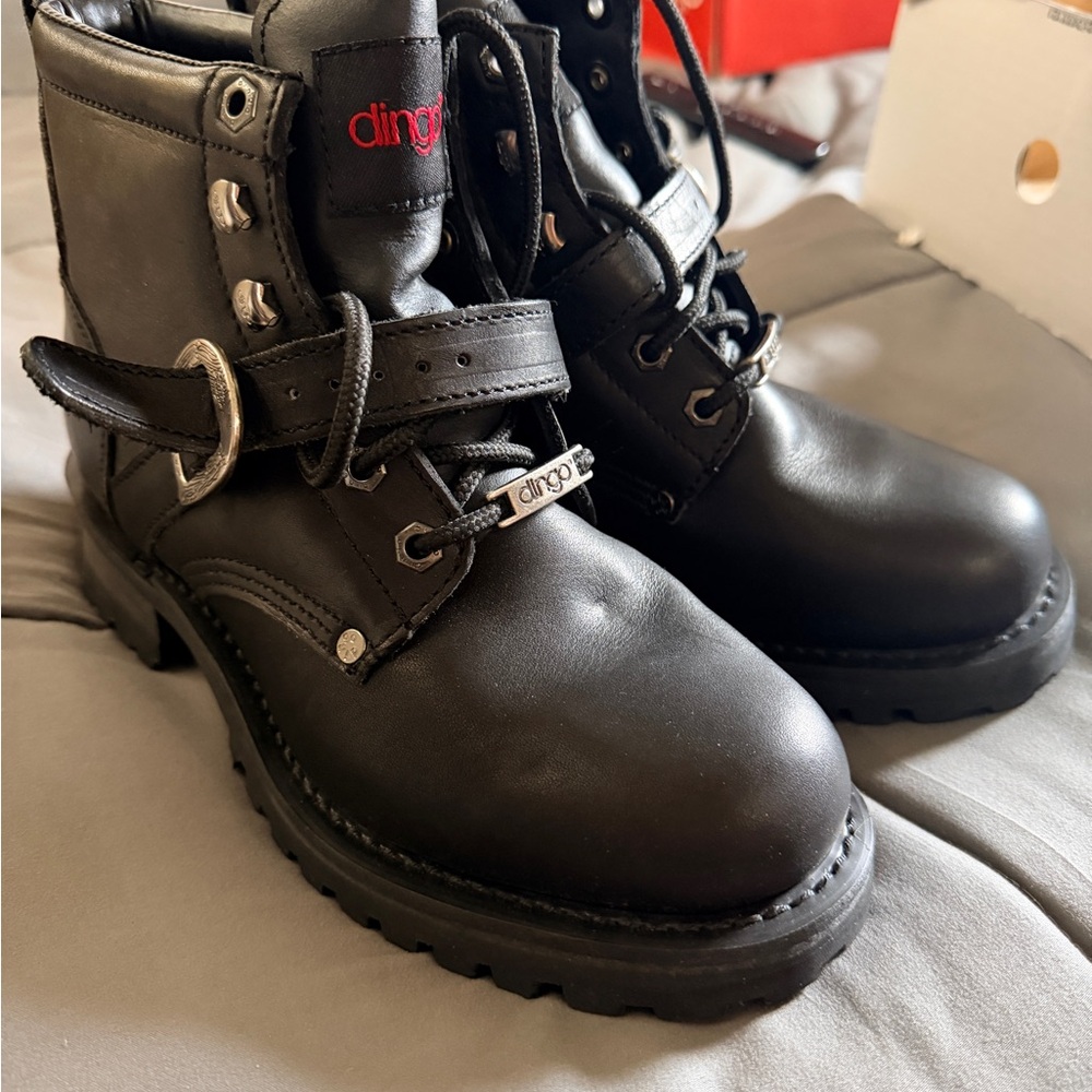 Dingo Black Leather Boots